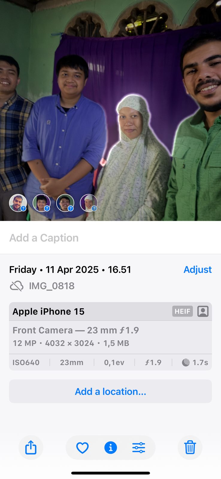 Kunjungan Pertama Ibu Rostina oleh Kelompok 7 di Semester 6 (Jumat , 11 April 2025)